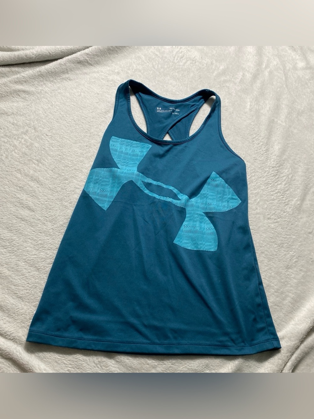 Under Armour Teal Racerback Logo Tank Top